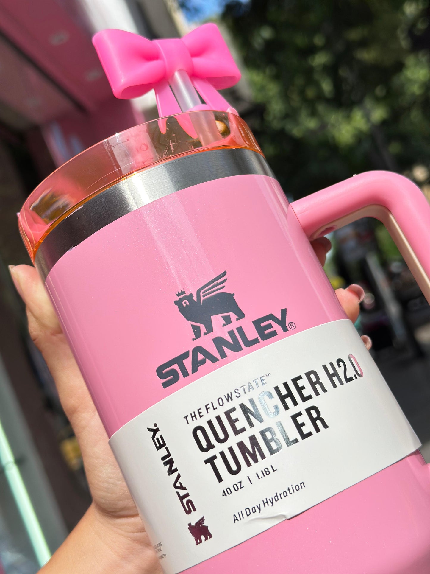 TERMO STANLEY 40 ONZ ROSA BRILLOS